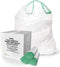 Tall Kitchen Drawstring Trash Bags, 200 Count, 13 Gallon, White, 0.9 Mil Thickness for Kitchen Garbage