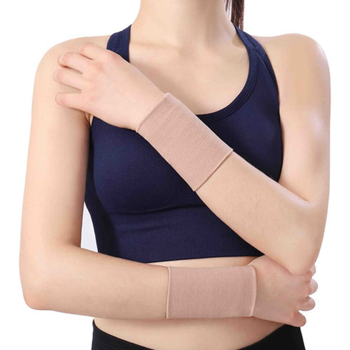 Wrist Compression Sleeve (4PCS), Soft Support Brace for Tendonitis, Arthritis, Sprains Pain Relief, Elastic Wraps