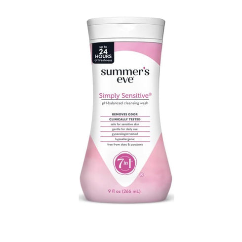 Summer's Eve Simply Sensitive Cleansing Wash for Sensitive Skin 9 oz (Pack