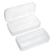 JUXYES Plastic Sterilizing Tray for Nail Art Tools, Portable Sterilizer with Strainer, Clear Storage Box Organizer