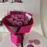 DODXIAOBEUL 20 Sheets Dark Pink Waterproof Flower Wrapping Paper, 22 x 22inch, Florist Bouquet Gift Packaging