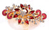 Women's Multilayered Peacock Shaped Rhinestone French Barrette Hair Clip - Red
