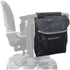 AlveyTech Water-Resistant Saddle Bag (Large, Black) - For Mobility Scooters, Wheelchairs, &