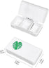 Lexaoyoo 5 Pack 3 Small Pill Organizer, Portable Travel Pill Case with Compartments, BPA-Free Pill Box for Purse