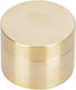 Keenso Brass Case, Sealed Brass Container Box, Copper Fob Holder Round Box, Dustproof Moisture-Proof Dry (S)