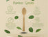 Bamboo Disposable & Compostable Spoons, 6.7" Eco-Friendly Utensils, 100 Pack Biodegradable Spoons