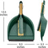Pine-Sol Set 6 Scrub Brush Cleaning Tool - Heavy Duty Brushes with Bamboo Handles, Dustpan, Shower Squeegee