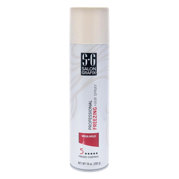 Salon Grafix Freezing Hair Spray Mega Hold, Quick-Drying Hairspray for Women and Men, 10 oz