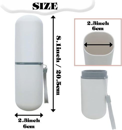 Toothbrush Travel Case, Travel Toothbrush Holder Portable Toothbrush Toothpaste Storage Container for Traveling
