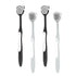 Tongue Cleaner and Brush, Tongue Scraper for Oral Hygiene, Pack of 4 in Black and Gray to Reduce Bad Breath