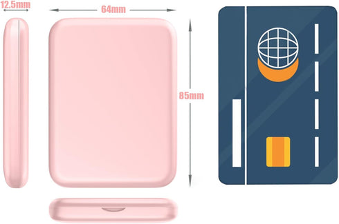 WOBSION Small Mirror with Lights, LED Compact Makeup Mirror, 1x/3x Mini Travel Mirror, Portable for Purse, Gifts for