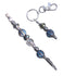 LUX Clips (Winter Blue) & Keychain Set Metal Wire Joint Clamp with