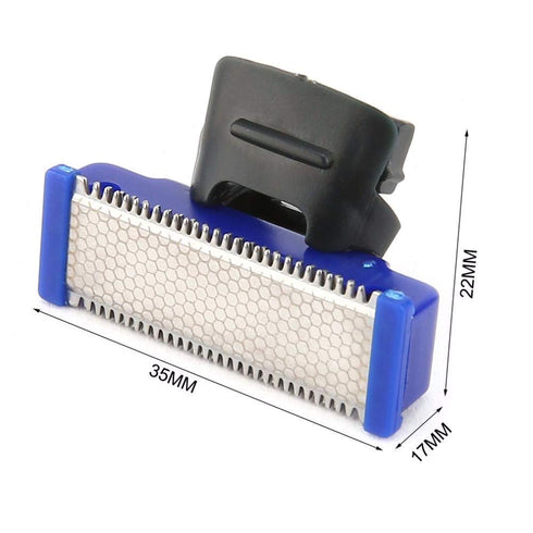 INVODA Shaver Head Replacement Charger and Brush for Electric Solo Shaver, USB Data Cable (2 Shaver Head & Cord)