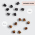 Kitsch Hair Clips for Women, Recycled Plastic Small Claw Clips & Mini Clips, 16 pcs (Tortoise & Black)