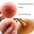 Super Large Mineral Powder Brush, Soft Fluffy Kabuki Makeup Brush for Daily Makeup (Rose Gold Color)