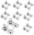 12Pairs Battery Springs, AA Battery Negative to Positive Conversion Spring Contact, Nickle Plated 12x12mm and 12x26.5mm