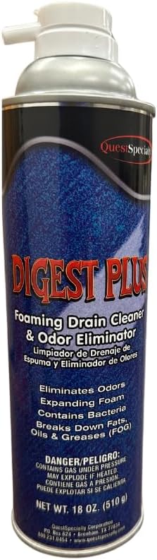 DIGEST PLUS Foaming Drain Cleaner and Odor Eliminator - 1 count