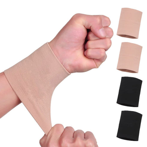 Wrist Compression Sleeve (4PCS), Soft Support Brace for Tendonitis, Arthritis, Sprains Pain Relief, Elastic Wraps