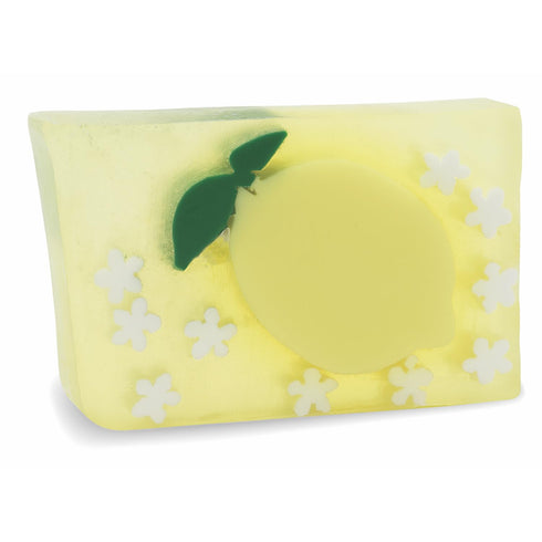 Primal Elements Glycerin Bar Soap - California Lemon | Vegan, Gluten Free, 100% Vegetable Base | Helps All Skin Types