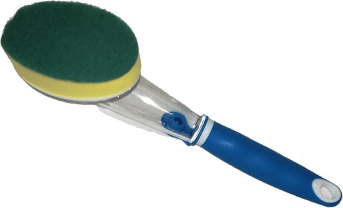 Soap Dispensing Brush Scrubbing Brush - Pack of 2 for Kitchen Bathroom Cleaning Supplies