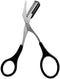 Professional Precision Eyebrow Trimmer Scissors with Comb, Black Silver Tone, Grooming for Men Women.