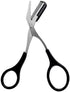 Professional Precision Eyebrow Trimmer Scissors with Comb, Black Silver Tone, Grooming for Men Women.