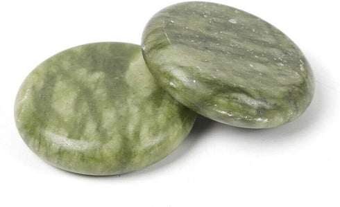 YIYIBYUS 16PCS Set Package Hot Stone, Massage Spa Natural Jade Heated Warmer Heating Rocks with Box for Spa