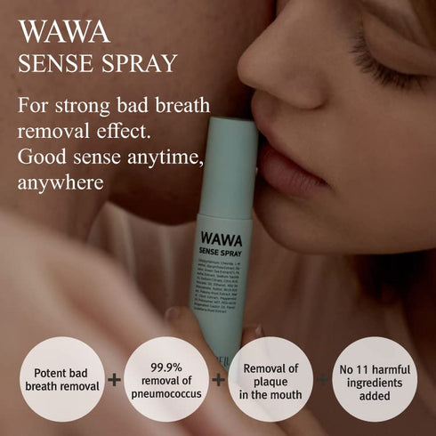 ROROBELL Wawa Sense Spray Oral Care Mouth Freshener, Fights Bad Breath (1/3 Fl Oz, Pack of 3)