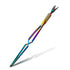 SILPECWEE Colorful Stainless Steel Nail Art Pincher, 1Pc Cuticle Pusher, Multi-Function Nail Care Tools