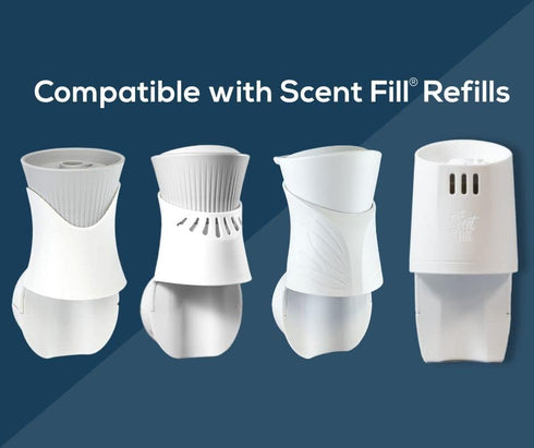 Scent Fill Cinnamon Apple Plug in Air Freshener - 4 Refills + Diffuser