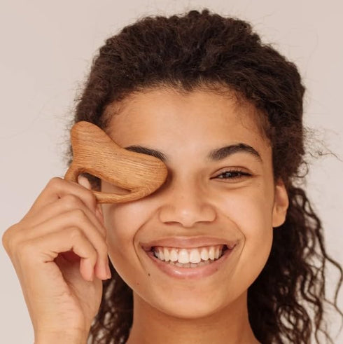 Wooden Gua Sha Massager for Face and Neck Personalized Gifts Anniversary Gift Unique Gift Personalized Gift for Wife