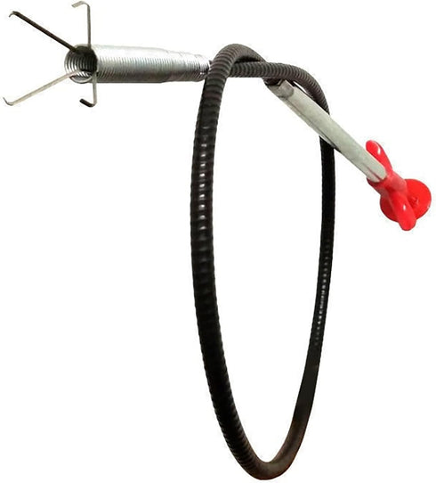 79 Inch Grabberable Pick-Up Tool, 4 Claws-Spring Pipeline Dredge Hook Cleaner for Sink Drain Cleaning