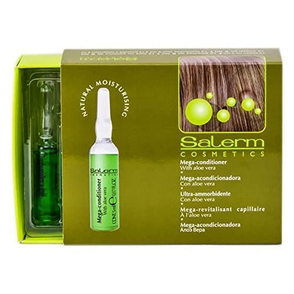 Salerm Cosmetics Mega Conditioner, 12 Vial x 0.17 oz for Nature Moisturising Treatment