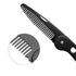 Portable Stainless Steel Folding Beard Comb, Anti Static Multifunction Comb for Men Mustache Styling