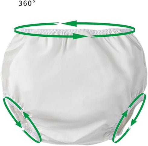 harayaa Incontinence Cover Pant Soft Diaper Elastic Silent Leakproof Pull on Underwear Adults Diaper Cover for Senior