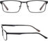 EYECEDAR 5-Pack Reading Glasses for Men, Metal Frame, Spring Hinges, 2.00