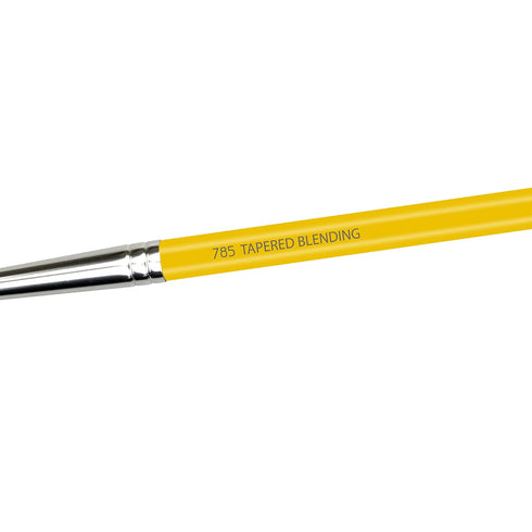 Bdellium Tools Professional Makeup Brush, Studio Series 785 Tapered Blending, Soft Synthetic & Natural Fibers (Yellow,