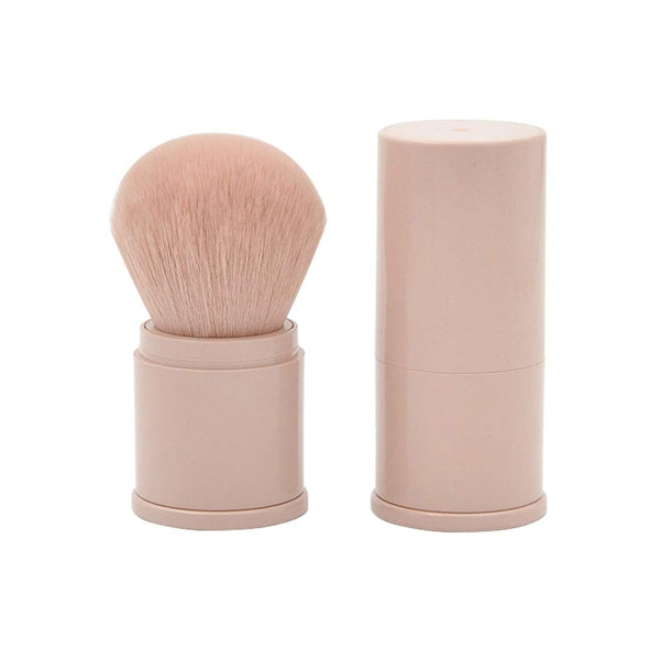 Retractable Powder Brushes, Professional Mineral Blending Kabuki Makeup Application Brush with Cover