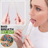 Pure Copper Tongue Scraper Cleaner, Surgical Tongue Scraper, Best Remedy for Bad Breath, Flexible Handle, Set of 1