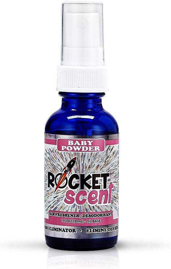 Rocket Scent 100% CONCENTRATED OIL BASE AIR FRESHENER 1oz. (Baby Powder)