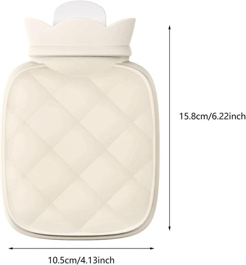 harayaa Hand Warmer Hot Water Pouch Mesh Texture Design Reusable Hot Water Bag Filling Water Bag for Sofa Home Office