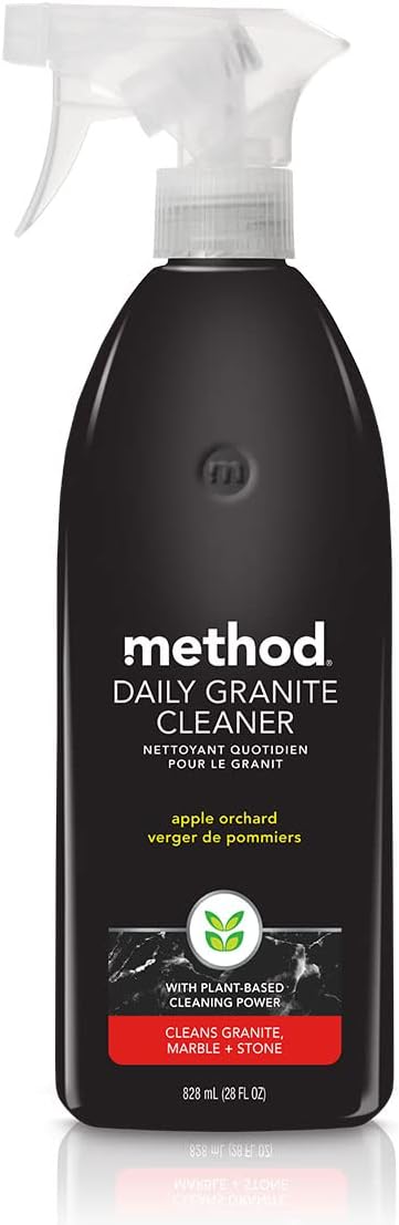 Method Set 68 oz. 28 oz. 28 68 Daily Granite Cleaner, Apple Orchard, includes Refill and Spray Bottle, Ounce Spray