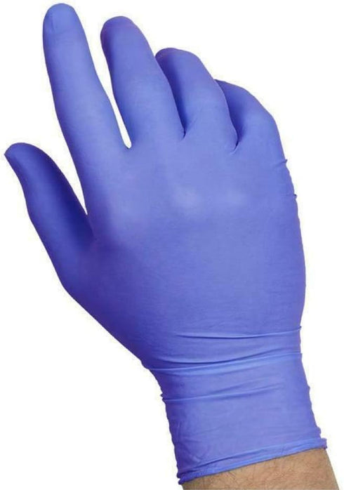 SYSCO HIGH Performance Nitrile Gloves, Large Powder Free, Blue, Clear, 100 Count