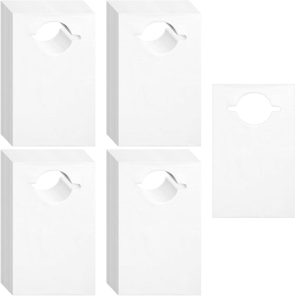 Wellbrite Disposable Bibs for Adults - 15.5 x 23.6 in - White,