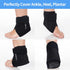 Ankle Ice Pack Wrap - Hot Cold Therapy Foot Ice Pack for Plantar Fasciitis, Achilles Tendonitis, Black