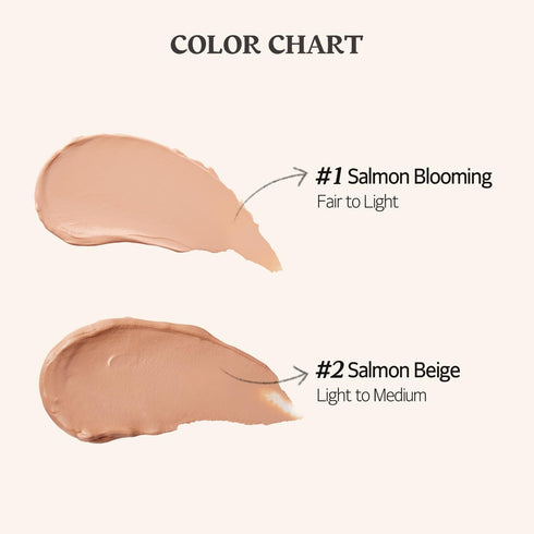 SKINFOOD Salmon Dark Circle Concealer Cream, Full Coverage Under Eye Concealer, 0.35 Oz/10 g (Salmon Beige)