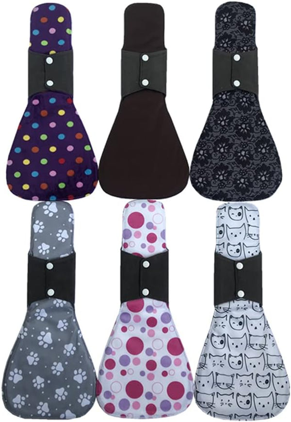 Sigzagor MUMBABY 6 Pieces 16inch Ultra-deep Sleep Overnight Charcoal Bamboo Mama Cloth/ Menstrual