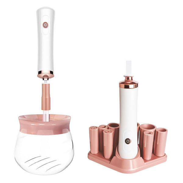 Makeup Brush Cleaner Machine, Super Fast Automatic Brush Cleaner and Dryer Tool for Most Makeup Brush Sizes