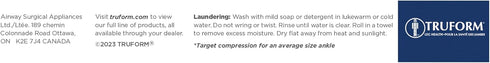 Truform Short Length Surgical Stockings, 18 mmHg Compression, Closed Toe, Beige, Medium