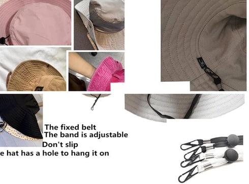 Xianglangsuccess 6 Pieces Hat/Visor Sling, Adjustable Strap Buckle, Detachable Sun Hat Strap